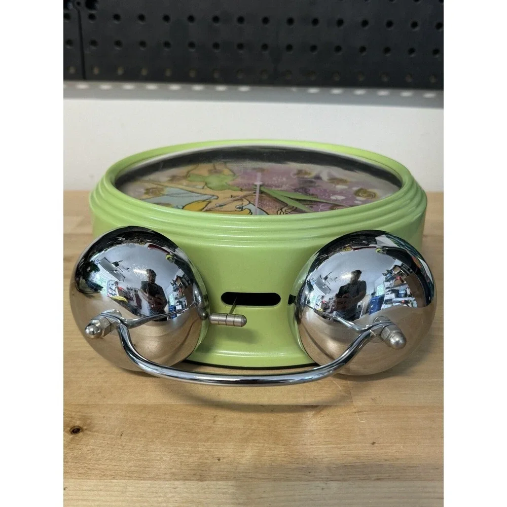Disney Tinkerbell Large Battery Operated‎ Alarm Clock for Table or Wall Working